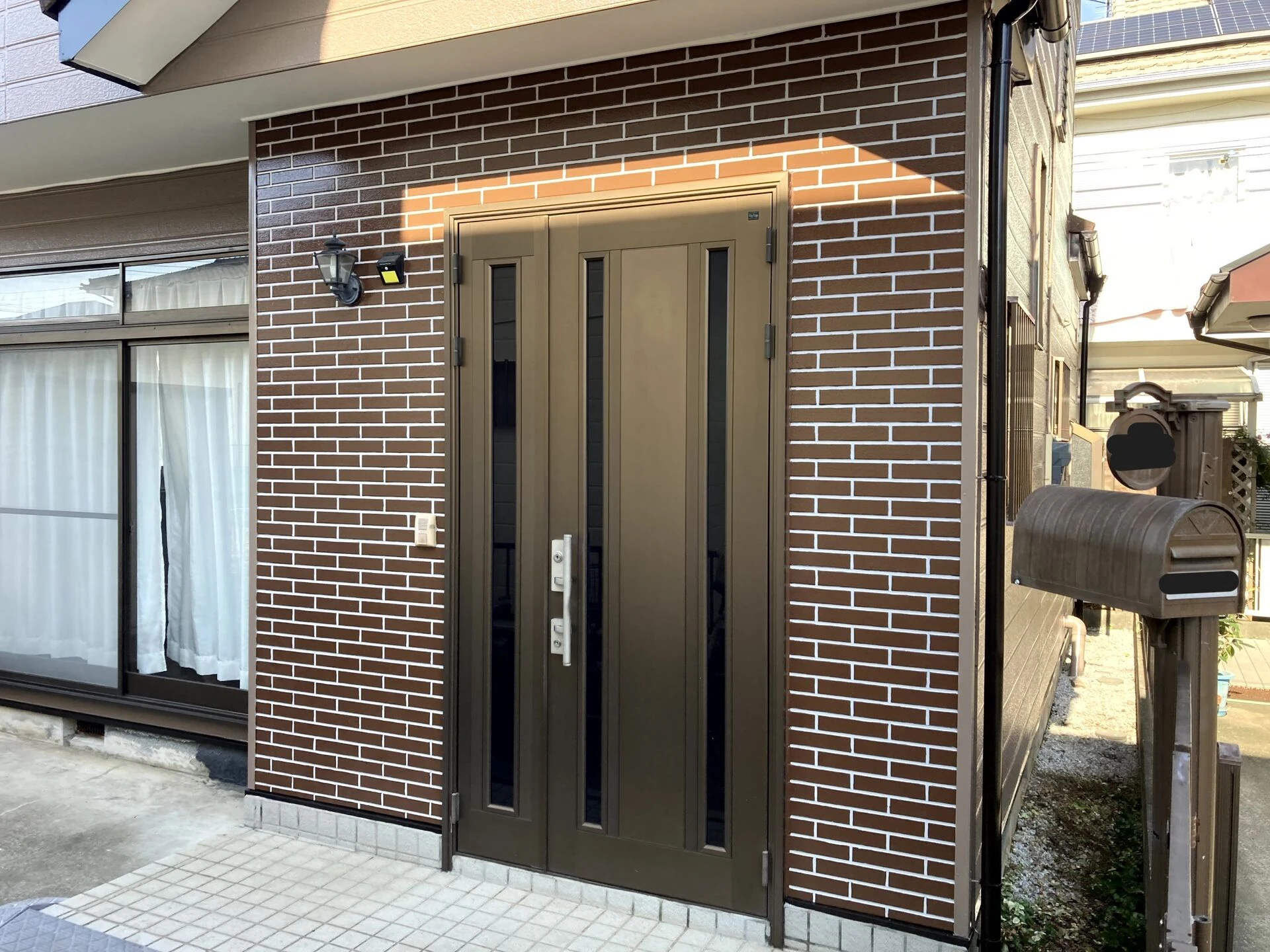 画像7596：外壁塗装･屋根カバー～タイル柄塗装～｜さいたま市｜