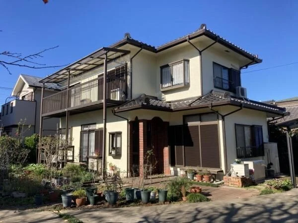 画像7803：外壁塗装～モルタルのひび割れはVカット補修～｜上尾市｜